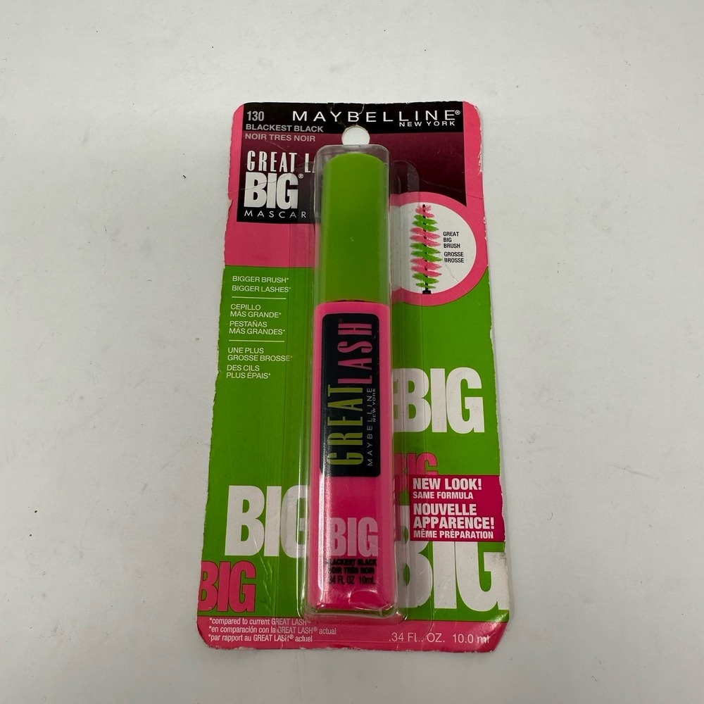 Maybelline New York Great Lash Big Washable Mascara, Brownish Black 130, 0.34oz.